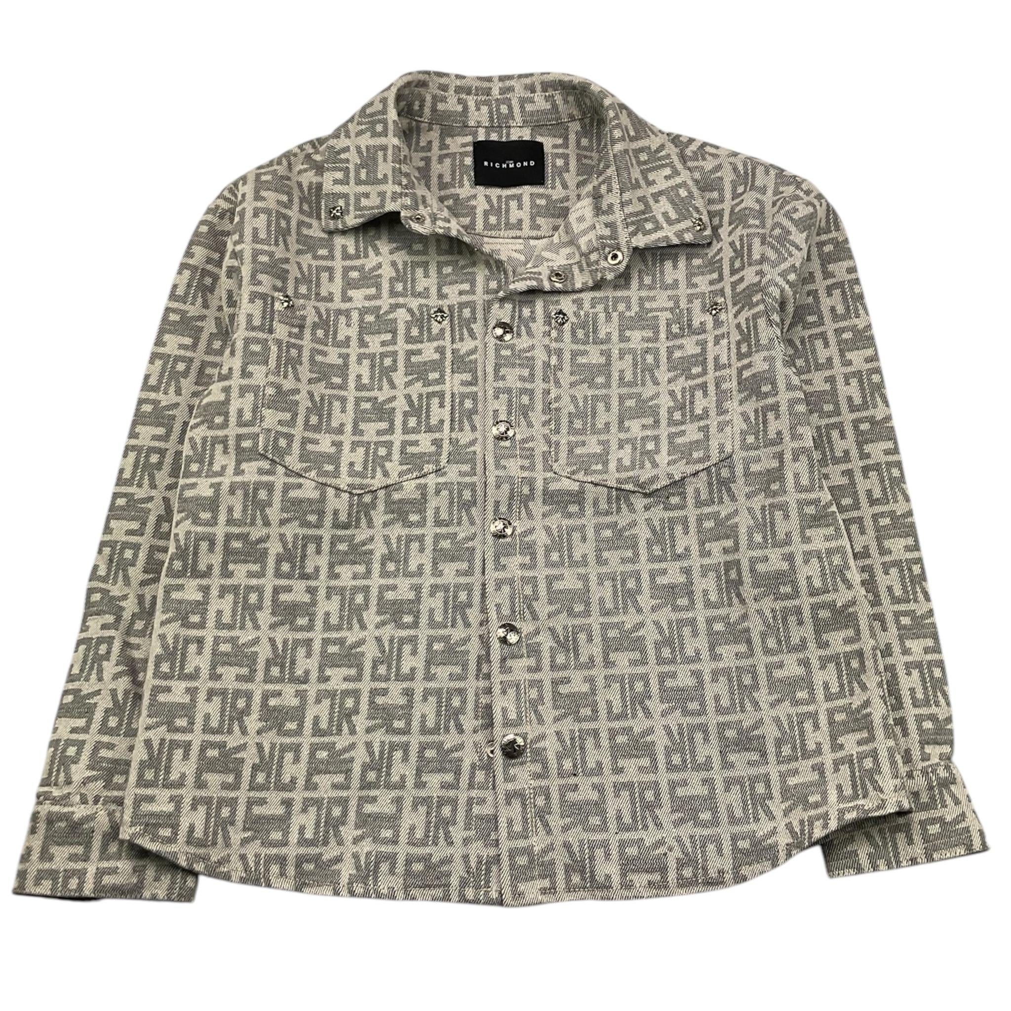JOHN RICHMOND camicia manica lunga stampa logo Grigio per Bambino RBA25133CA GRIGIO JOHN RICHMOND 