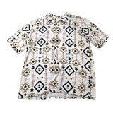 Tooco Camicia Mezza Manica Tinta Unita Con Stampa In Contrasto Bianco Per Bambino