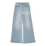 Liu Jo Jeans Tinta Unita Modello Palazzo per Bambina GA5096 AZZURRO LIU JO 