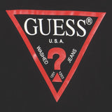 GUESS felpa tinta unita girocollo con stampa Nero per Neonato N73Q10KAUG0 NERO GUESS 