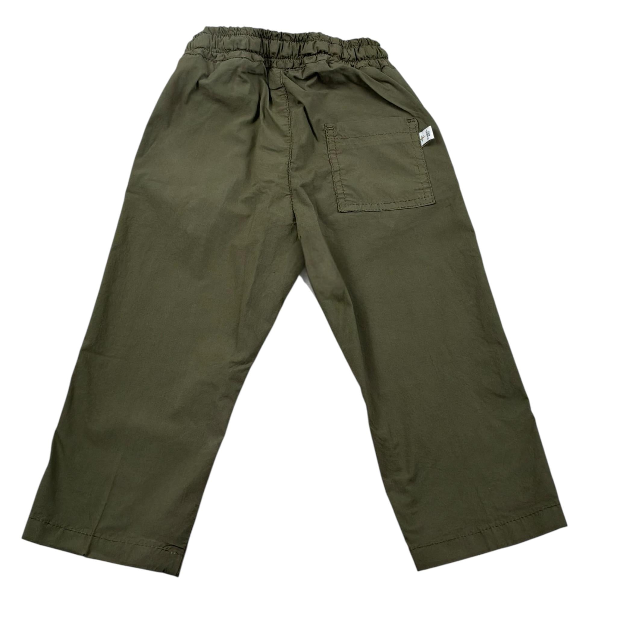 Manuel Ritz Pantalone Tinta Unit con Elastico In Vita per Bambino MR3018J VERDE MANUEL RITZ 