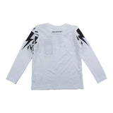 Neil Barrett Shirt Girocollo Tinta Unita Con Stampa In Contrasto Bianco Per Neonato