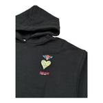 Just Cavalli Felpa Chiusa con Cappuccio Tinta Unita per Bambina JGP26148FE NERO JUST CAVALLI 