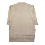 PLEASE abito manica lunga tinta unita con ricamo Beige per Bambina AB28230G66 BEIGE PLEASE 