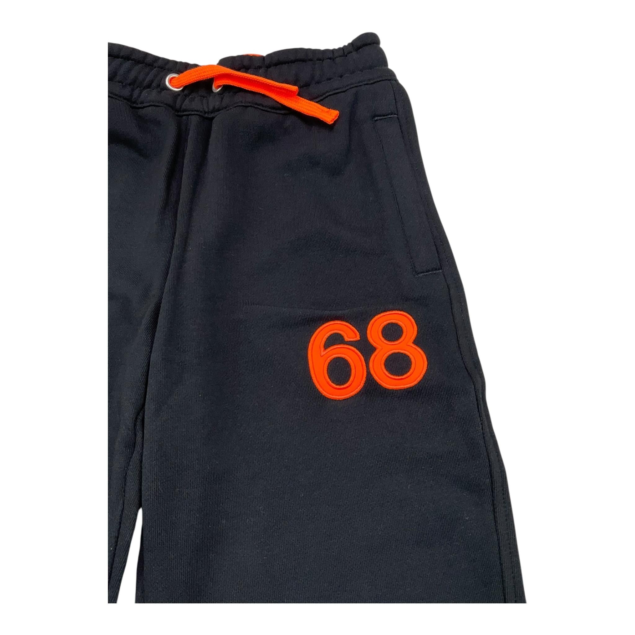SUN68 pantalone tuta tinta unita con logo Nero per Bambino F44345X NERO SUN68 