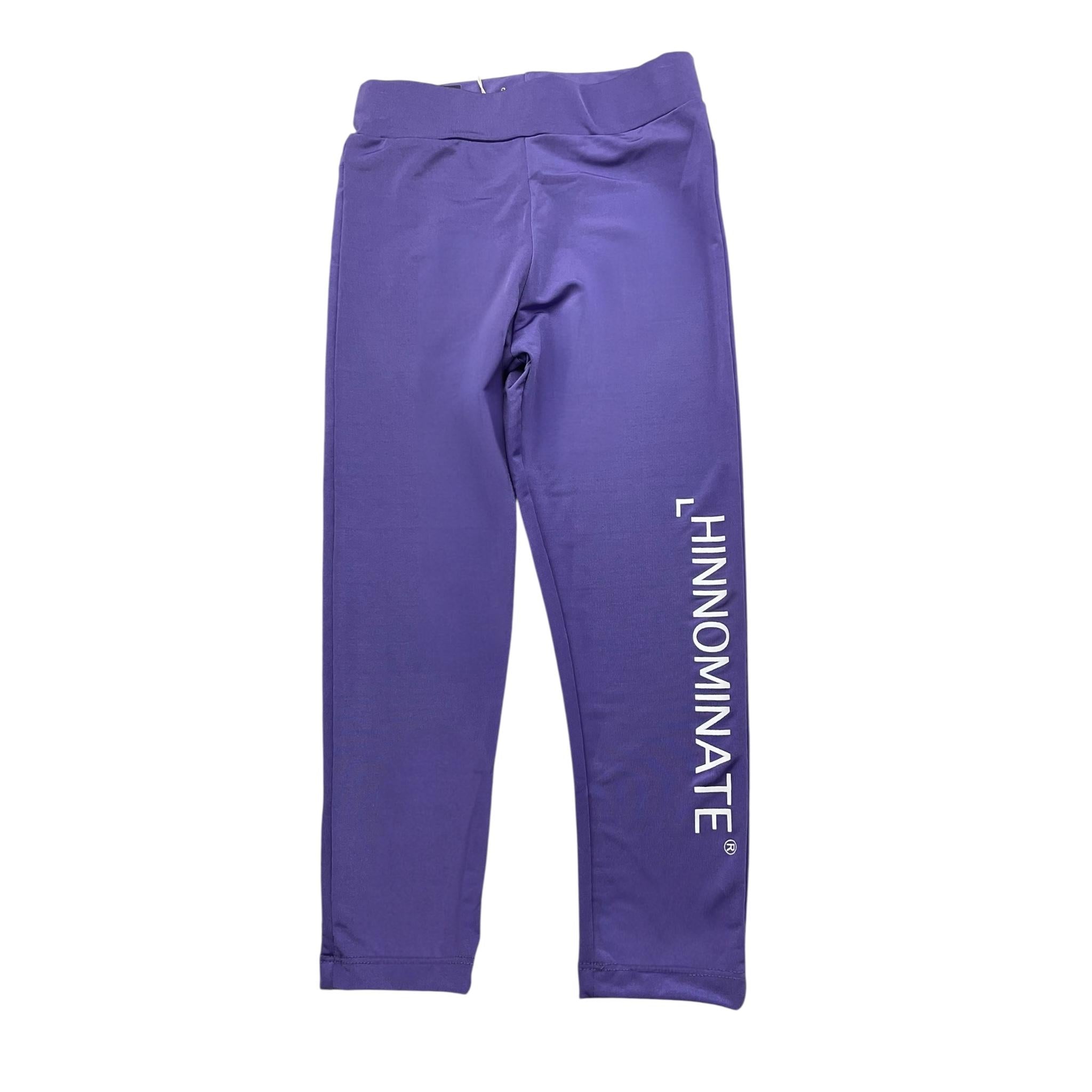 Hinnominate Leggins Tinta Unita con Stampa per Bambina 3645P00215 VIOLA HINNOMINATE 
