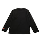 SUN68 shirt girocollo tinta unita con stampa Nero per Bambino T44311 NERO SUN68 