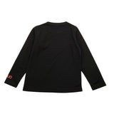 SUN68 shirt girocollo tinta unita con stampa Nero per Bambino T44311 NERO SUN68 