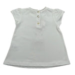 Per Te T-Shirt Girocollo Tinta Unita per Neonata 34311 BIANCO PER TE 