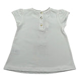 Per Te T-Shirt Girocollo Tinta Unita per Neonata 34311 BIANCO PER TE 