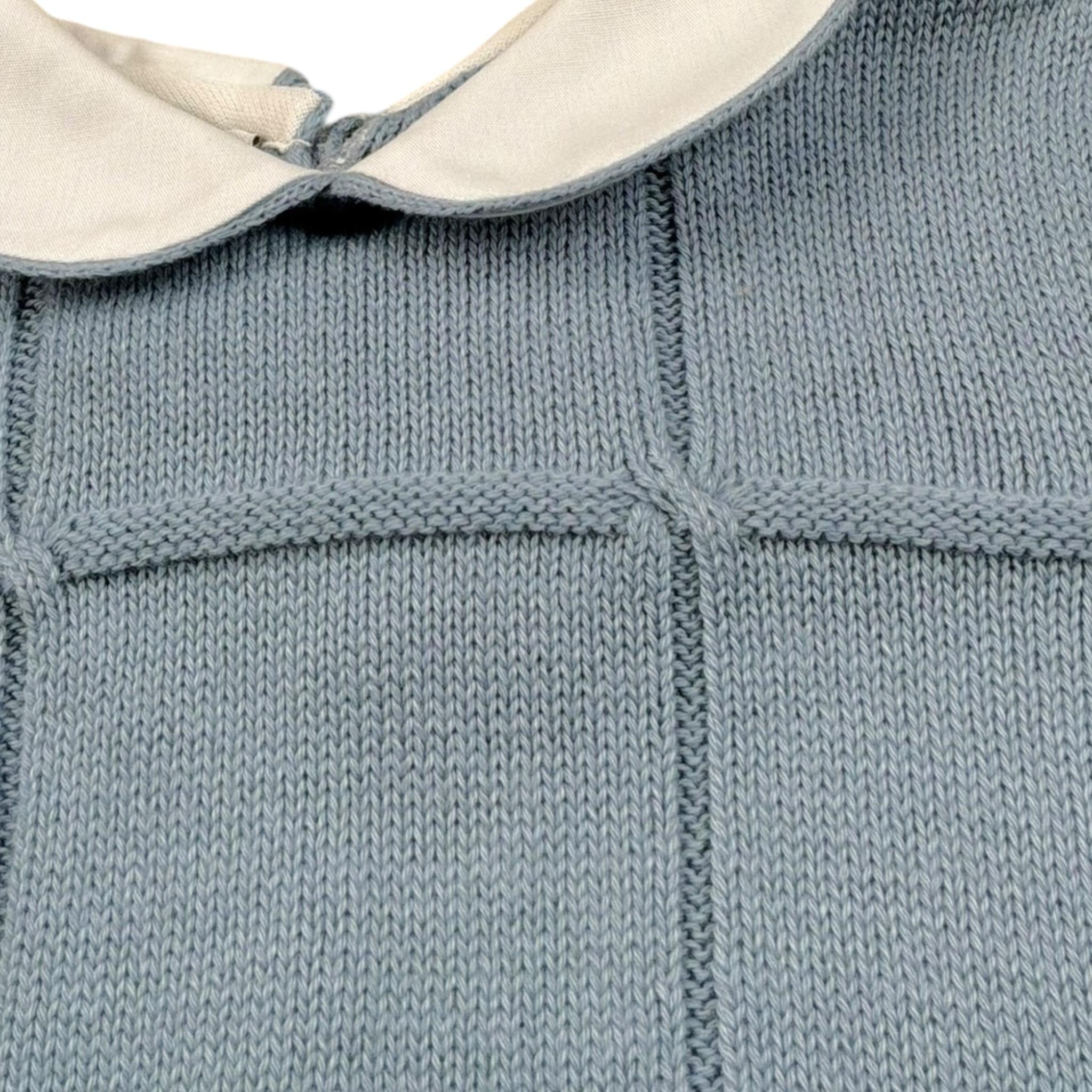 Le Coconne Pagliaccetto Tinta Unita con Colletto per Neonato LCN2567 AZZURRO LE COCONNE 