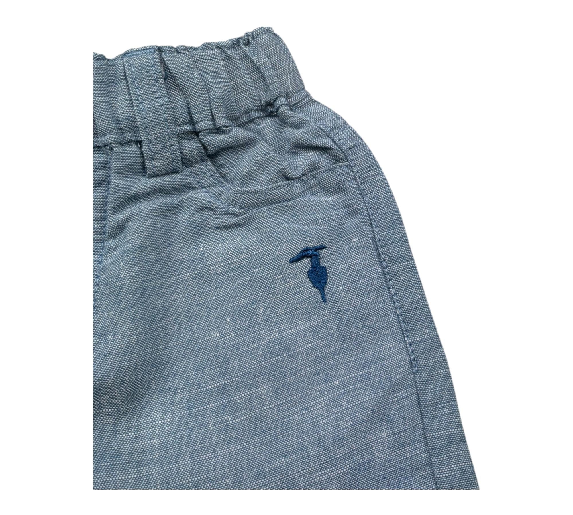 Trussardi Bermuda Tinta Unita con Elastico In Vita per Neonato TIP26039BE BLU TRUSSARDI 