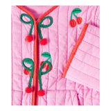 Stella Mccartney Giacca Tinta Unita con Fantasia Ciliegie per Bambina TW2A47 ROSA STELLA McCARTNEY 