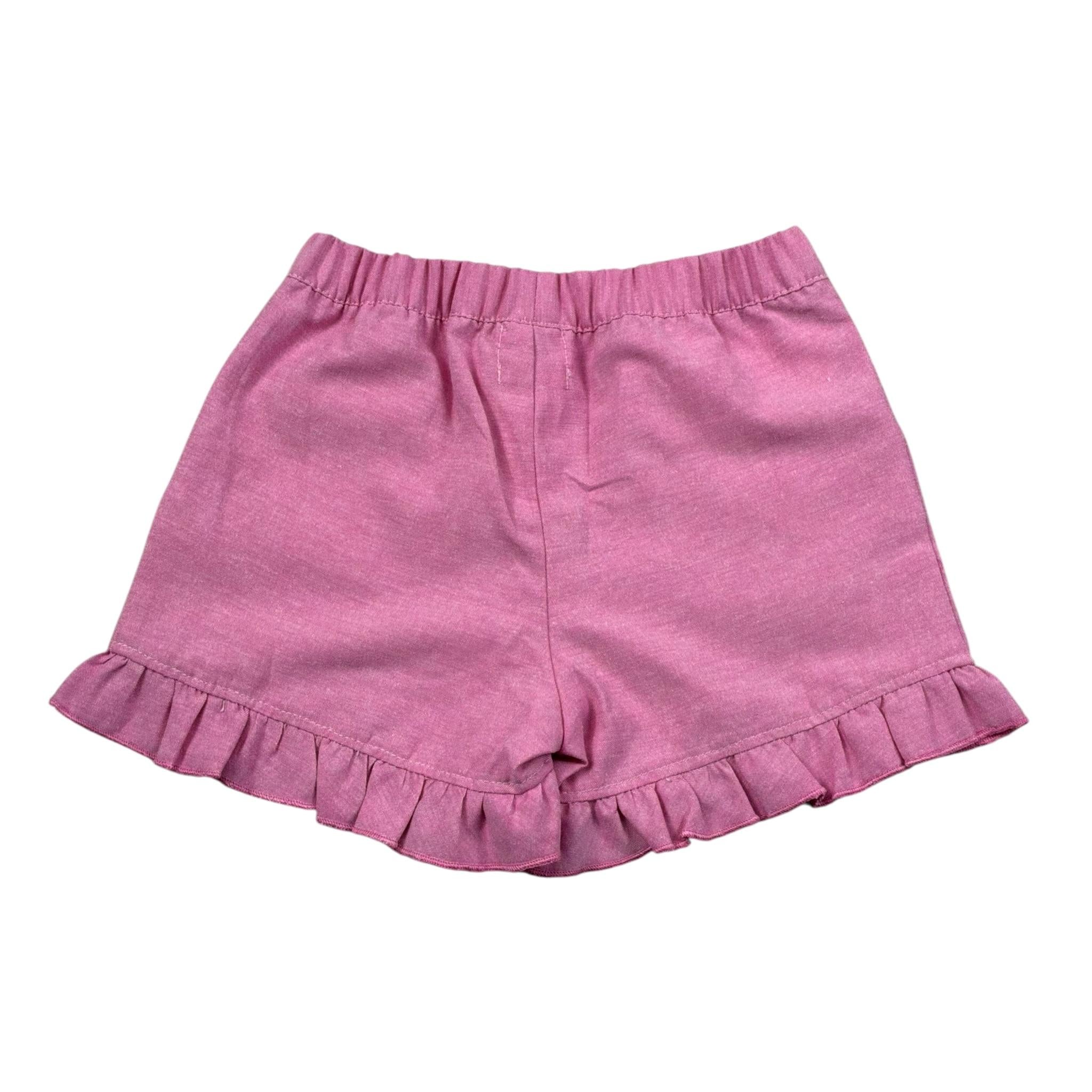 Malvi & Co Short Tinta Unita con Elastico In Vita per Neonata S25I117PNLC ROSA MALVI & CO 