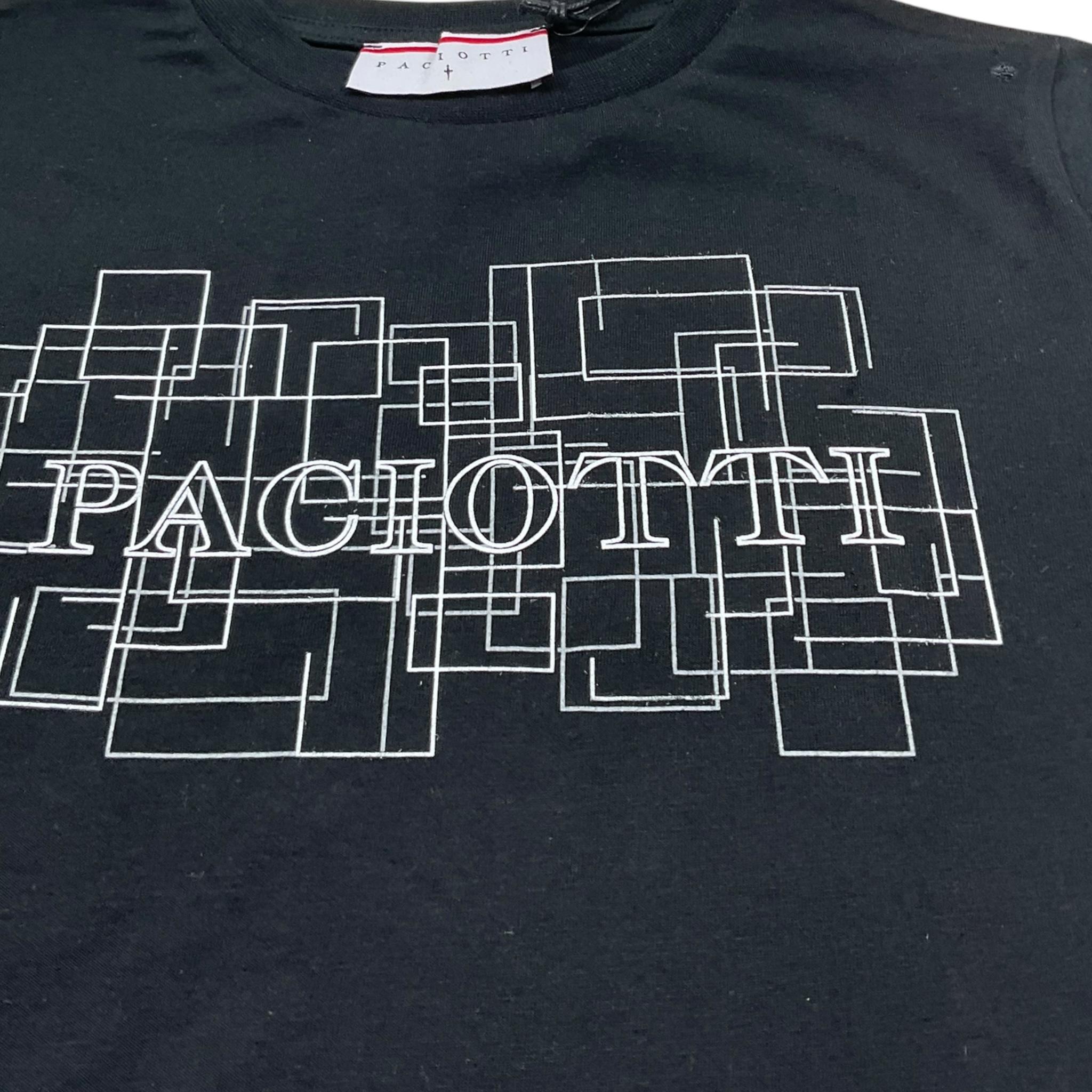 Cesare Paciotti T-Shirt Girocollo Tinta Unita con Stampa per Bambino TSP5162J NERO CESARE PACIOTTI 