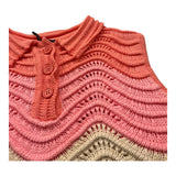 Fun & Fun Top Tricolore Giromanica In Maglia per Bambina FJTP01617 BEIGE FUN & FUN 