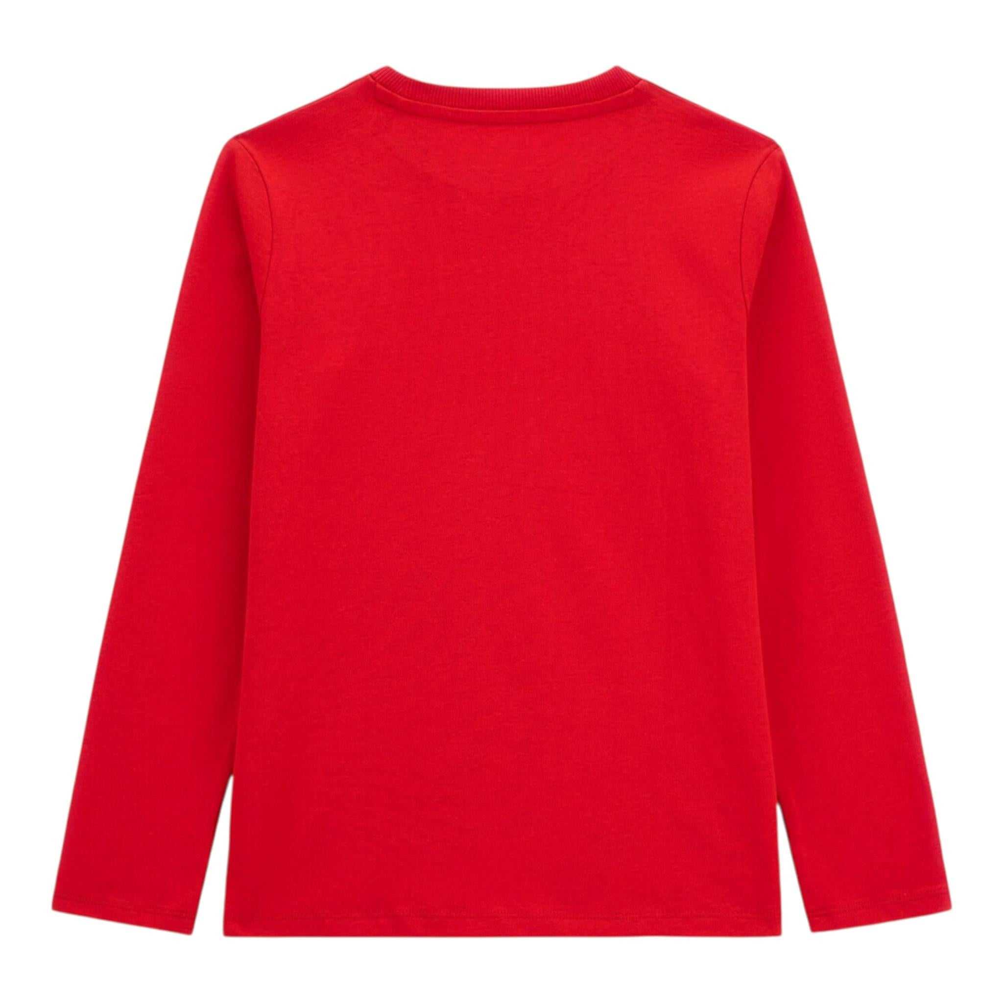 GUESS shirt girocollo tint unita con stampa logo Rosso per Bambino L4YI03K8HM4 ROSSO GUESS 