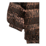 MOSCHINO giubbino tinta unita con cappuccio stampe logo Marrone per Bambino MUS02O MARRONE MOSCHINO 