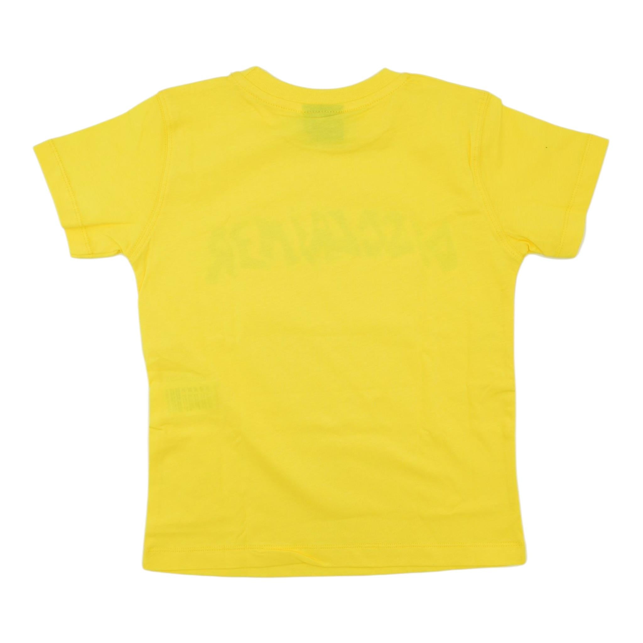 Disclaimer T-Shirt Girocollo Tinta Unita con Stampa per Bambino 25EDK58408 GIALLO DISCLAIMER 