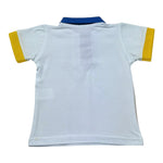 Manuel & Frank Polo Mezza Manica Tinta Unita con Colletto In Contrasto per Bambino MF7338B BIANCO MANUEL & FRANK 