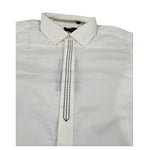 Manuell & Frank Camicia Manica Lunga Tinta Unita per Bambino MF3404R BIANCO MANUELL & FRANK 