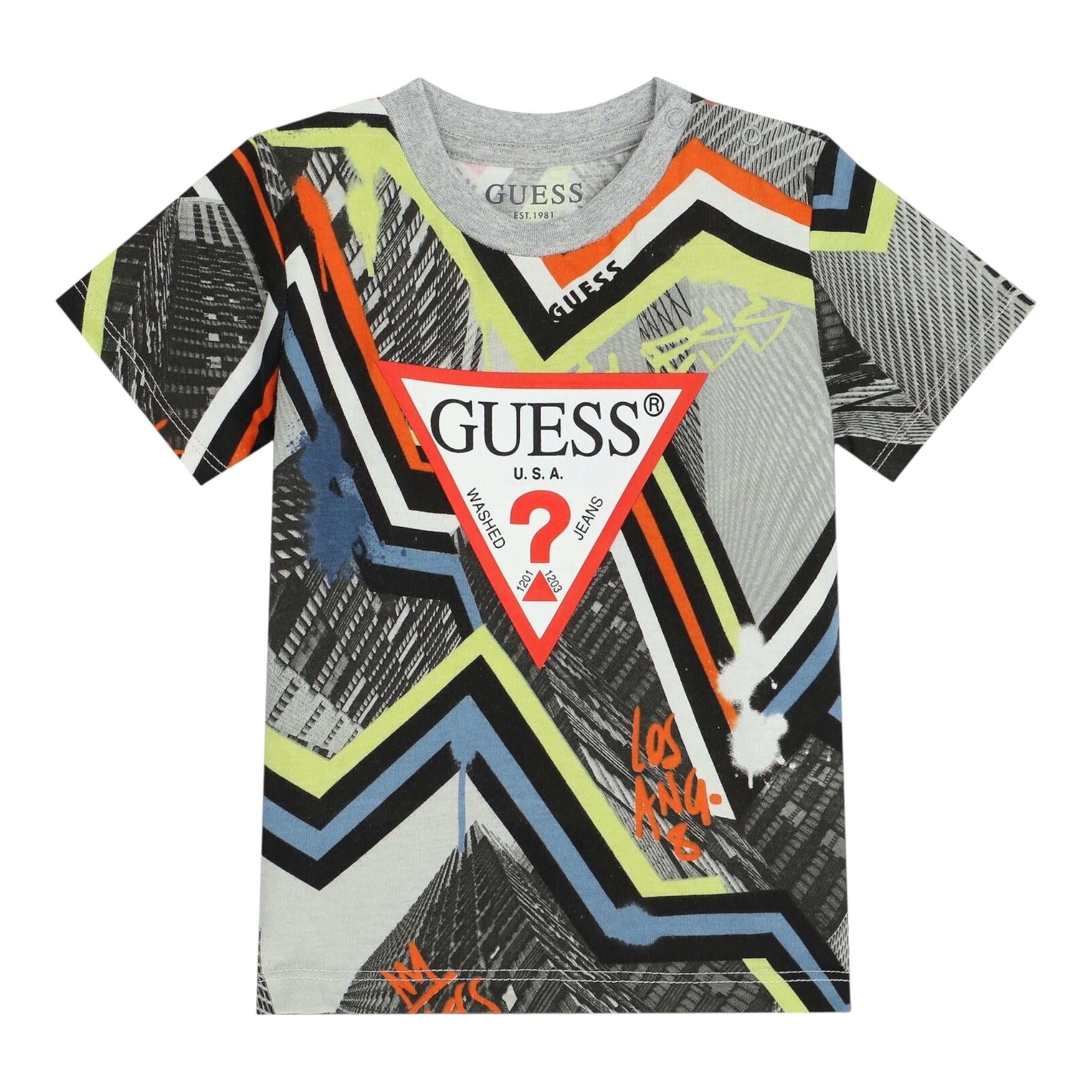 Guess Completo 2 Pezzi T-Shirt-Bermuda per Neonato I3RG00K8HM3 GRIGIO GUESS 