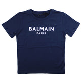 Balmain T-Shirt Tinta Unita Con Stampa