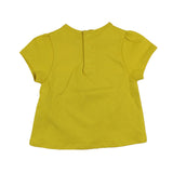 Chloe' T-Shirt Girocollo Tinta Unita Con Stampa Logo