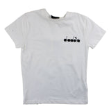 Diadora T-Shirt Girocollo Tinta Unita Con Stampa Logo