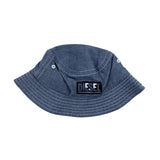 Diesel Cappello Pescatore In Denim Tinta Unita Con Stampa Logo