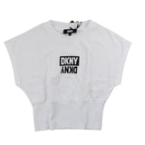 Dkny T-Shirt Girocollo Tinta Unita Con Elastico