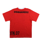 Dsquared T-Shirt Bicolore Girocollo Con Stampa Logo