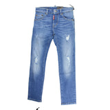 Dsquared2 Jeans Tinta Unita Con Strappi