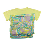 Emilio Pucci T-Shirt Tinta Unita Con Stampa Fantasia Posteriore