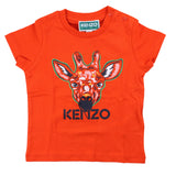 Kenzo T-Shirt Girocollo Tinta Unita Con Stampa In Contrasto