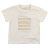 Le Bebe' T-Shirt Girocollo Tinta Unita Con Stampa In Contrasto
