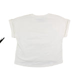 Mimisol T-Shirt Girocollo Tinta Unita Con Ricami