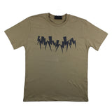 Neil Barrett T-Shirt Girocollo Tinta Unita Con Stampa In Contrasto