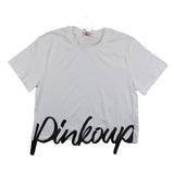 Pinko T-Shirt Girocollo Tinta Unita Con Stampa In Contrasto
