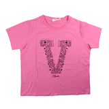 Vicolo T-Shirt Girocollo Tinta Unita Con Stampa Iniziale Logo