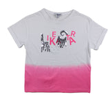 Yours Girl Completo T-Shirt Tinta Unita Con Stampa-Short